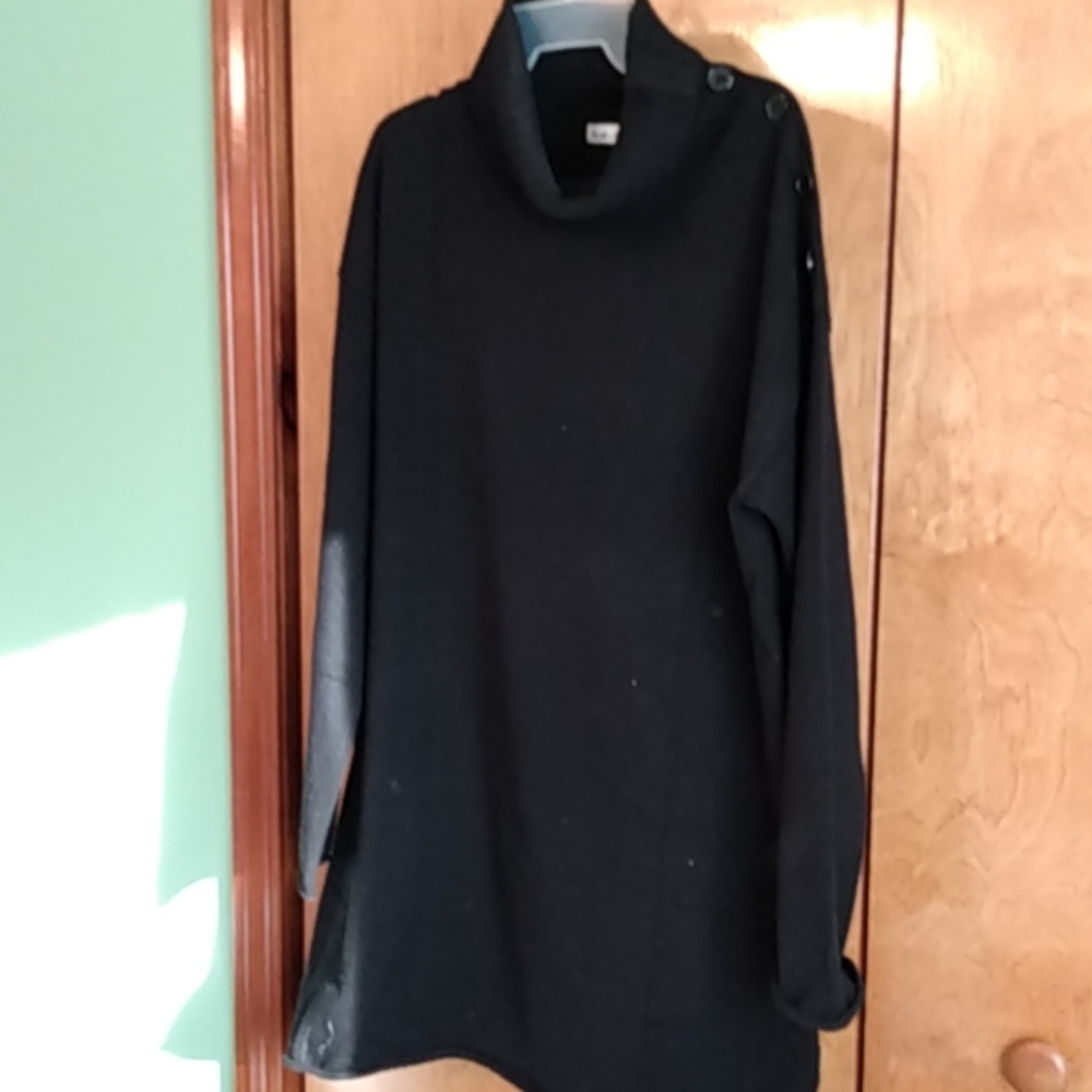 Black sweater dress